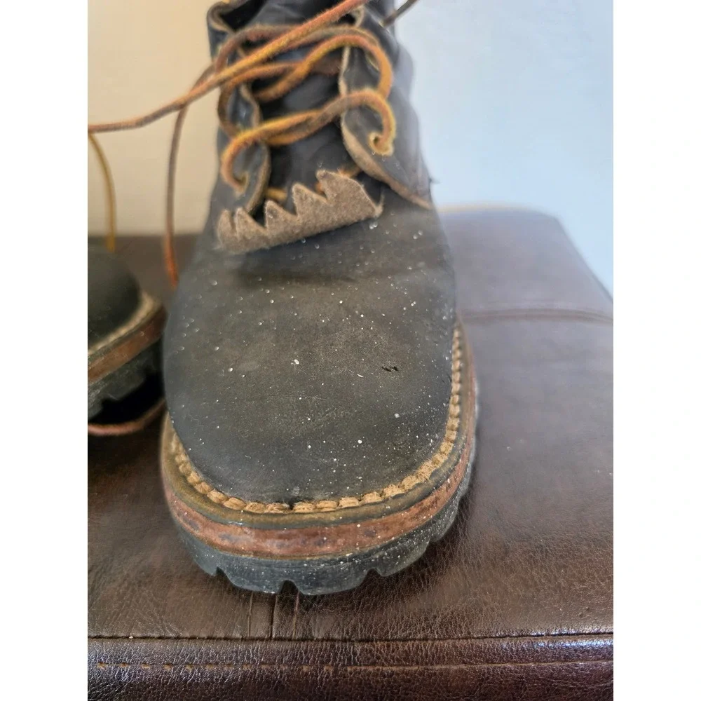 Whites Hathorn Heavy Duty Hi Line Logger Packer Plain Toe Work Boots sz 10 READ